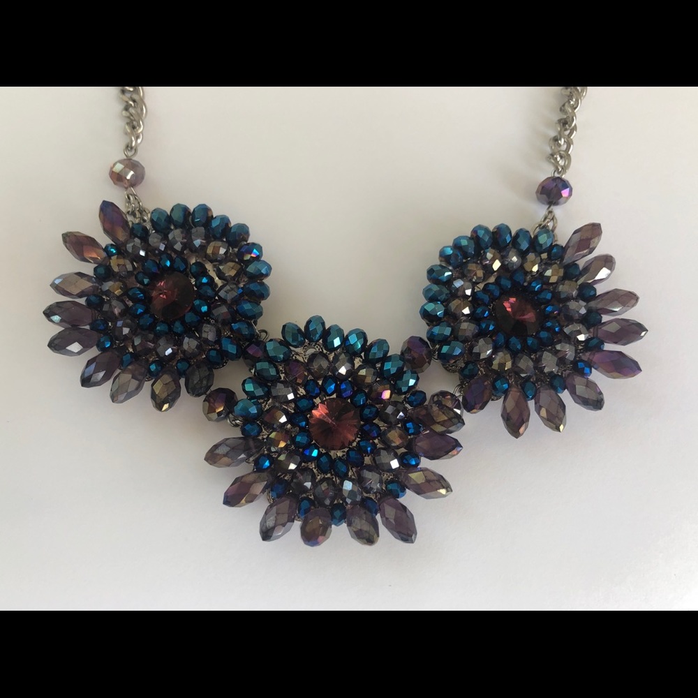 Rhinestone statement necklace